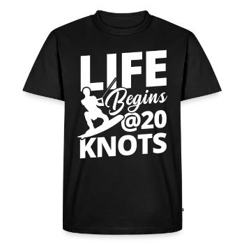 Kiteboard Knoten Kiten Kiteboarding Kiteboarder - T-shirt Premium bio Homme - noir - Devant - Nico (187cm)