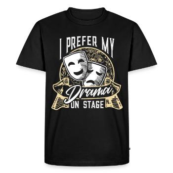 Théâtre Masqué Théâtre Théâtre Théâtre - T-shirt Premium bio Homme - noir - Devant - Nico (187cm)