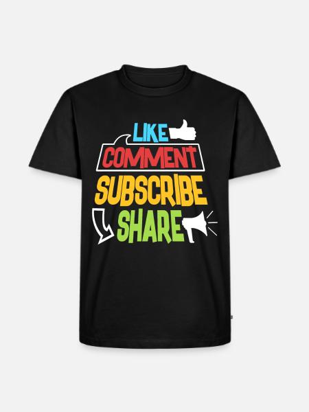 Vlogger Beauty Vlogger Gift - Men's Premium Organic T-Shirt - black