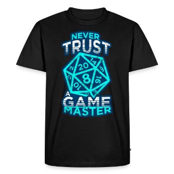 Jeu de rôle RPG Dungeon Dice - T-shirt Premium bio Homme - noir - Devant - Nico (187cm)