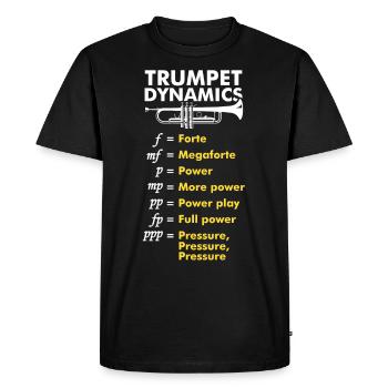 trompette trompette orchestre instrument de musique - T-shirt Premium bio Homme - noir - Devant - Nico (187cm)