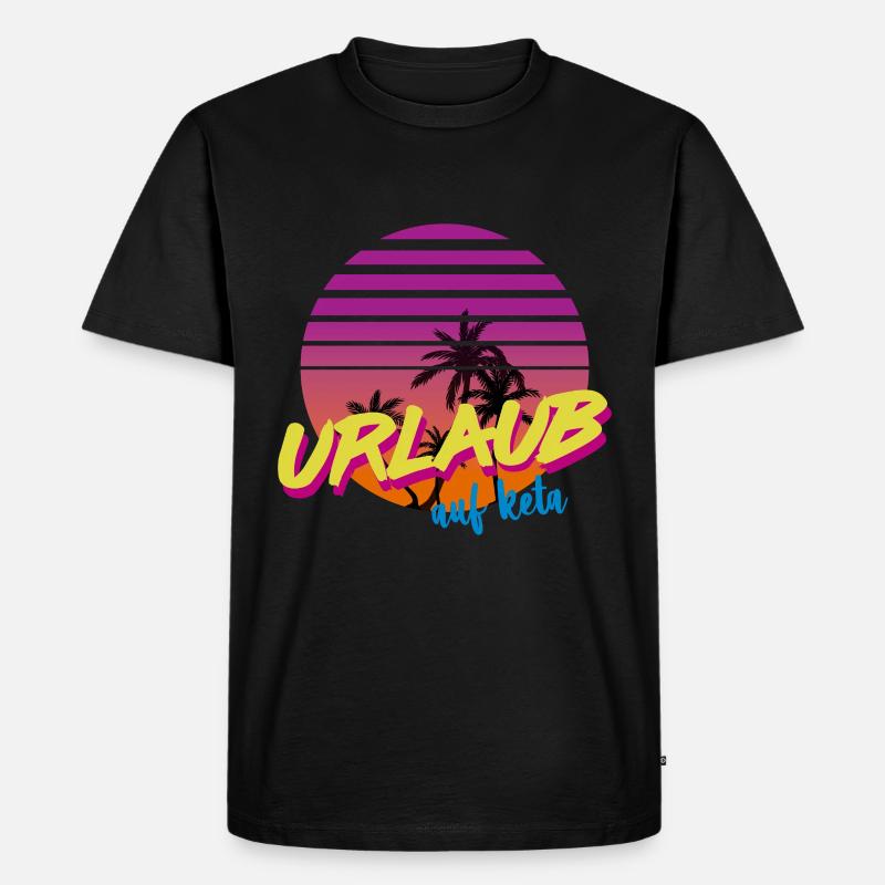 Keta Ketamin Druffi - Männer Premium Bio T-Shirt - Schwarz