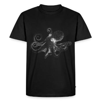 Octopus Tintenfisch Krake Oktopus - Men's Premium Organic T-Shirt - black - Front - Nico (187cm)