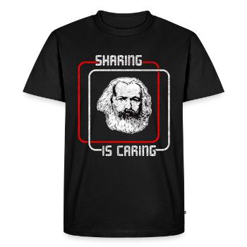 Socialist Socialist Communist Marx Marxism - Men's Premium Organic T-Shirt - black - Front - Nico (187cm)
