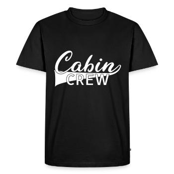 Hôtesse de l’air Cabin Équipage - T-shirt Premium bio Homme - noir - Devant - Nico (187cm)