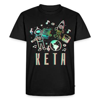 Keta Ketamine Drugs - Men's Premium Organic T-Shirt - black - Front - Nico (187cm)