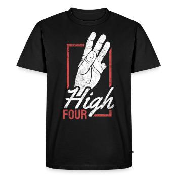 Finger amputation - T-shirt Premium bio Homme - noir - Devant - Nico (187cm)