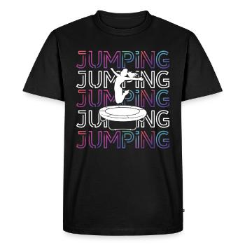 Jumping Trampoline Fitness Workout Trendsport - T-shirt Premium bio Homme - noir - Devant - Nico (187cm)