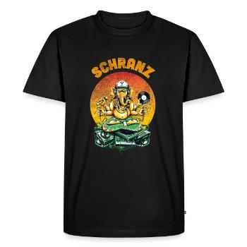 Schranz schranzen Ganesha DJ Tekkno - T-shirt Premium bio Homme - noir - Devant - Nico (187cm)