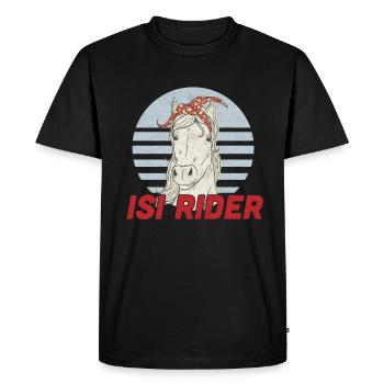 Horse riding Icelandic horse Icelandic horse - Men's Premium Organic T-Shirt - black - Front - Nico (187cm)