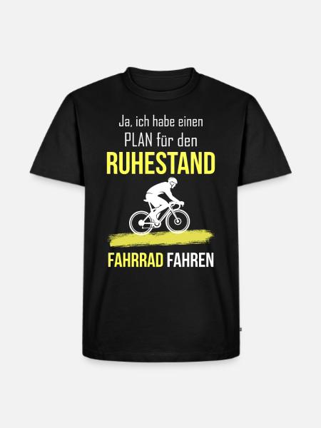 Rentner 2020 Ruhestand Rente Fahrrad fahren - Männer Premium Bio T-Shirt - Schwarz