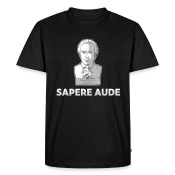 Sapere Aude Philosophie Immanuel Kant für Philosop - Männer Premium Bio T-Shirt - Schwarz - Vorne - Nico (187cm)