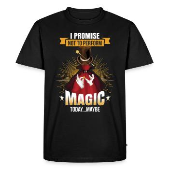 Tour de magie jeu de cartes magie - T-shirt Premium bio Homme - noir - Devant - Nico (187cm)