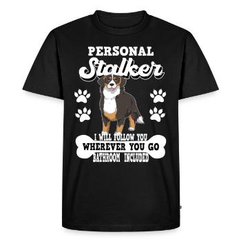 Bernese Mountain Dog Swiss Dog - Men's Premium Organic T-Shirt - black - Front - Nico (187cm)