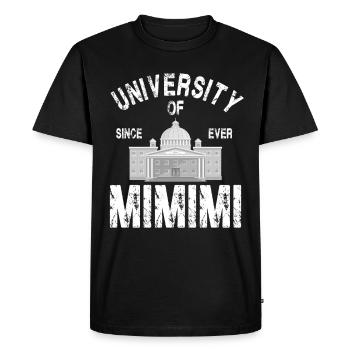 University of Mimimi - Men's Premium Organic T-Shirt - black - Front - Nico (187cm)