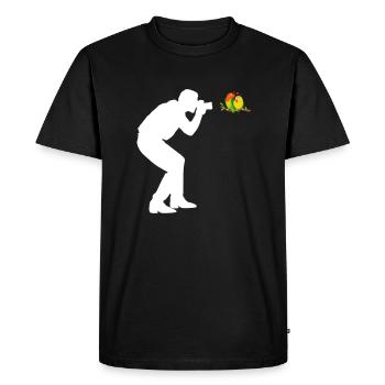Bird photography animal photographer amateur photographer camera - Men's Premium Organic T-Shirt - black - Front - Nico (187cm)