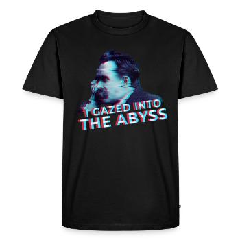 Nietzsche Abyss Philosophe des sciences humaines - T-shirt Premium bio Homme - noir - Devant - Nico (187cm)