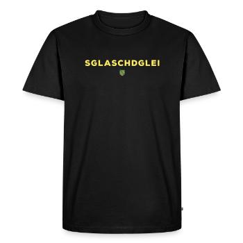 Saxony dialect Saxony coat of arms Sglaschdglei - Men's Premium Organic T-Shirt - black - Front - Nico (187cm)