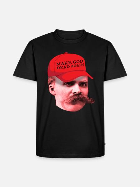 El filósofo de Nietzsche vuelve a matar a Dios - Herre Premium økologisk T-shirt - sort