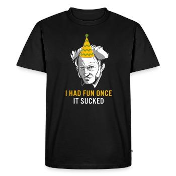 Schopenhauer Philosophy Le pessimiste s'est amusé une fois - T-shirt Premium bio Homme - noir - Devant - Nico (187cm)