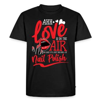 Vernis à ongles et manucure pour une esthéticienne, - T-shirt Premium bio Homme - noir - Devant - Nico (187cm)