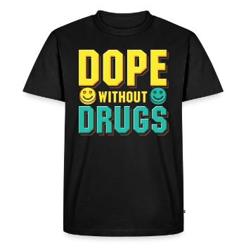 Anti-Drugs Without Drugs Straight Edge - Men's Premium Organic T-Shirt - black - Front - Nico (187cm)