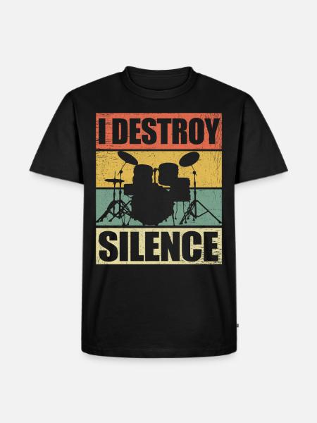 Drummer drummer drums gift drummer - Men's Premium Organic T-Shirt - black