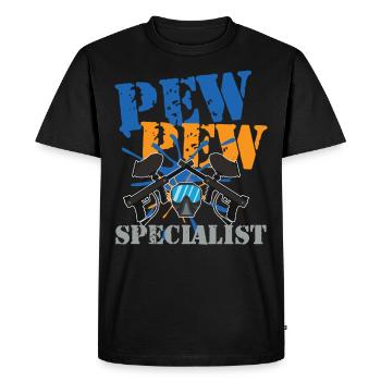 Paintball specialist for a paintball player - Men's Premium Organic T-Shirt - black - Front - Nico (187cm)