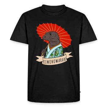 Komodo Dragon Kimono Parapluie japonais Komodo - T-shirt Premium bio Homme - noir - Devant - Nico (187cm)