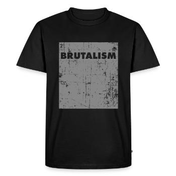 Brutalism Architect Concrete Architecture - Men's Premium Organic T-Shirt - black - Front - Nico (187cm)