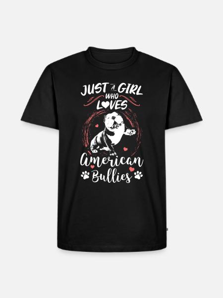 American Bully Geschenk Hundebesitzer - Männer Premium Bio T-Shirt - Schwarz
