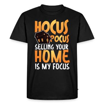 Hocus Pocus Selling Your Home Is My Focus - T-shirt Premium bio Homme - noir - Devant - Nico (187cm)