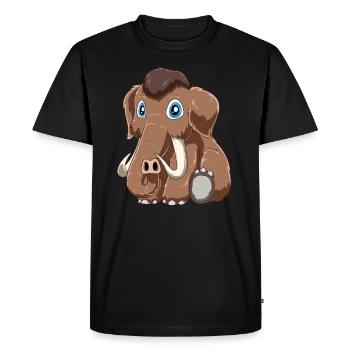 Bébé mammouth pour un archéologue amoureux des mammouths - T-shirt Premium bio Homme - noir - Devant - Nico (187cm)