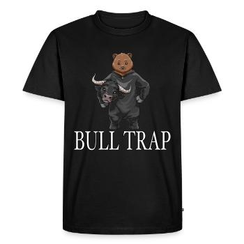 Share Stock Purchase Stock Exchange Bulle Bear Price Investing - Men's Premium Organic T-Shirt - black - Front - Nico (187cm)