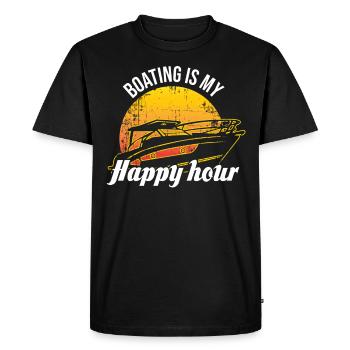 Conception de bateau pour un propriétaire de bateau - T-shirt Premium bio Homme - noir - Devant - Nico (187cm)