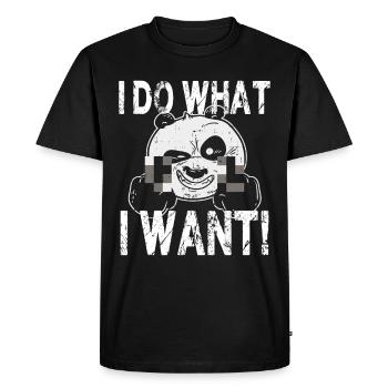 I Do What I Want - T-shirt Premium bio Homme - noir - Devant - Nico (187cm)