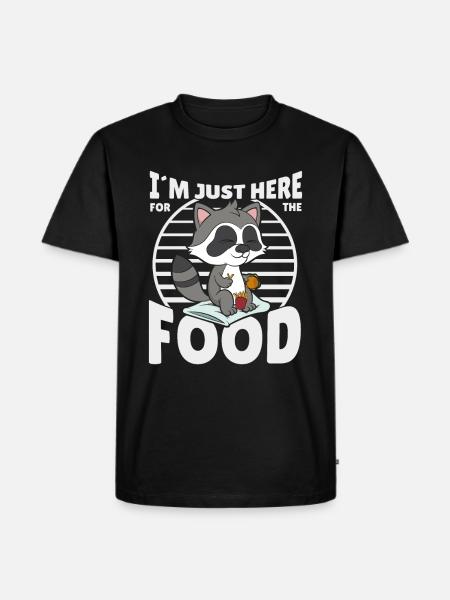 Waschbär - Männer Premium Bio T-Shirt - Schwarz