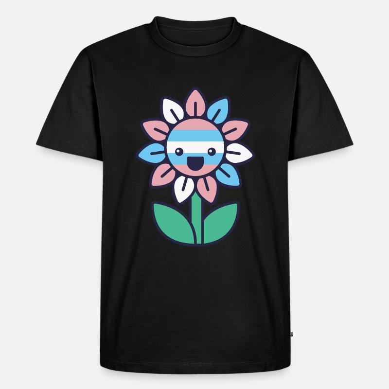 Transgender Genderqueer Trans - Männer Premium Bio T-Shirt - Schwarz