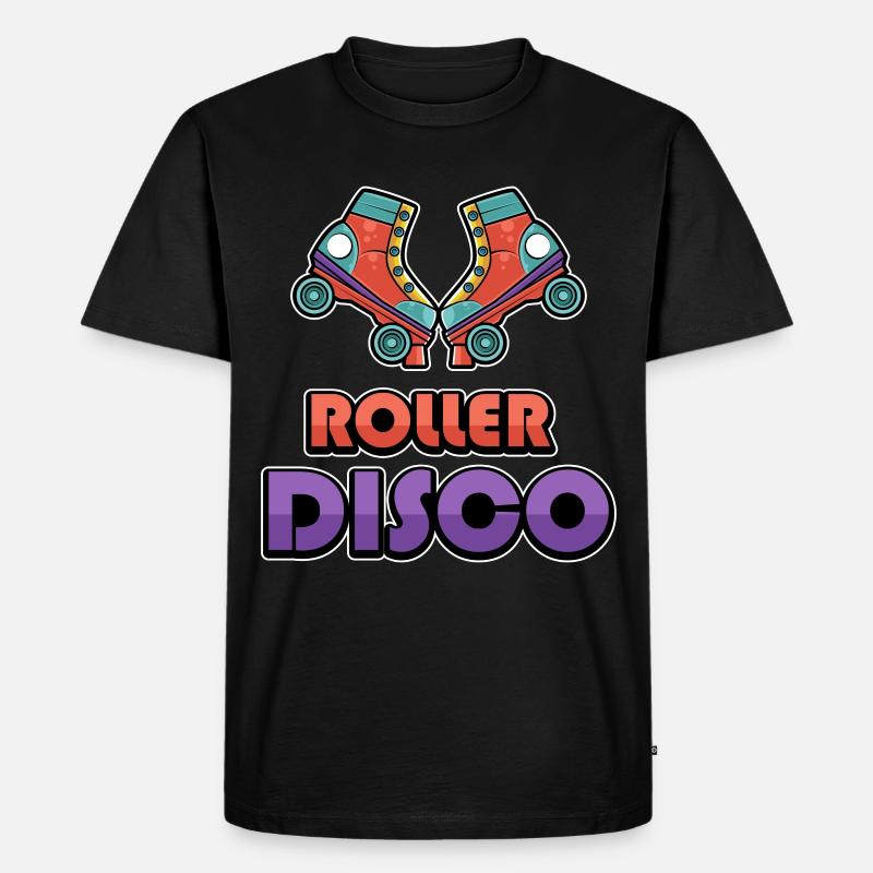 Roller Disco patineuse - T-shirt Premium bio Homme - noir