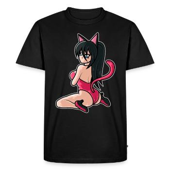 Waifu Manga Otaku Cosplayer Anime - T-shirt Premium bio Homme - noir - Devant - Nico (187cm)