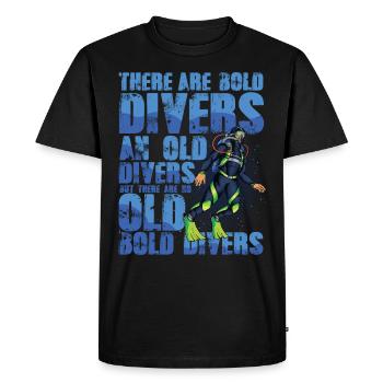 Plongeurs audacieux et anciens - T-shirt Premium bio Homme - noir - Devant - Nico (187cm)