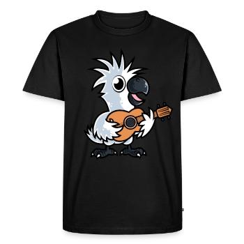 Cockatoo Parrot Bird Bird Owner - Men's Premium Organic T-Shirt - black - Front - Nico (187cm)