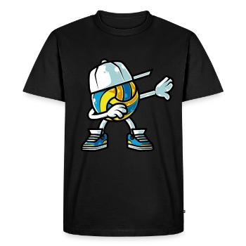 Formation de volley-ball motif équipe de volley-ball - T-shirt Premium bio Homme - noir - Devant - Nico (187cm)