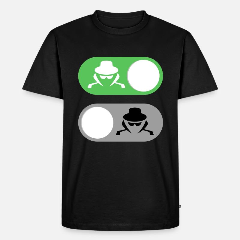 Cybersecurity Motiv White Hat Hacker - Männer Premium Bio T-Shirt - Schwarz