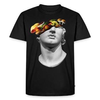 Goblincore Aesthetics Shirt pour cueilleurs de champignons - T-shirt Premium bio Homme - noir - Devant - Nico (187cm)