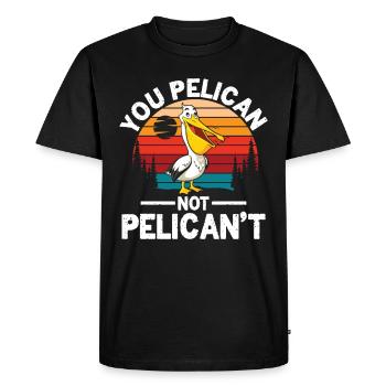 Vous pélican pas pélican - T-shirt Premium bio Homme - noir - Devant - Nico (187cm)