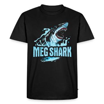 Megalodon Hai Shirtpour Hai Fan - T-shirt Premium bio Homme - noir - Devant - Nico (187cm)