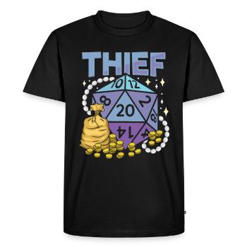 Fantasy Rpg RPG Shirt pour Thief RPG Gamer - T-shirt Premium bio Homme - noir - Devant - Nico (187cm)