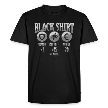 Fantasy Rpg RPG Shirt pour XP RPG Gamer - T-shirt Premium bio Homme - noir - Devant - Nico (187cm)