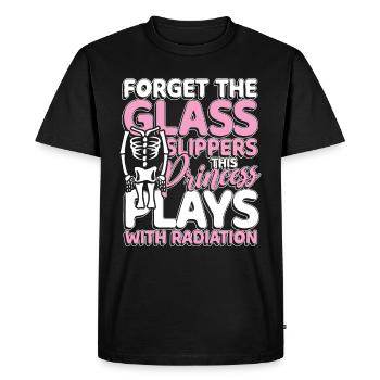 Cette princesse joue avec les radiations - T-shirt Premium bio Homme - noir - Devant - Nico (187cm)